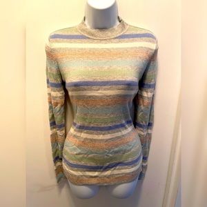 NWT Striped Halogen Atlantic-Pacific Sweater M